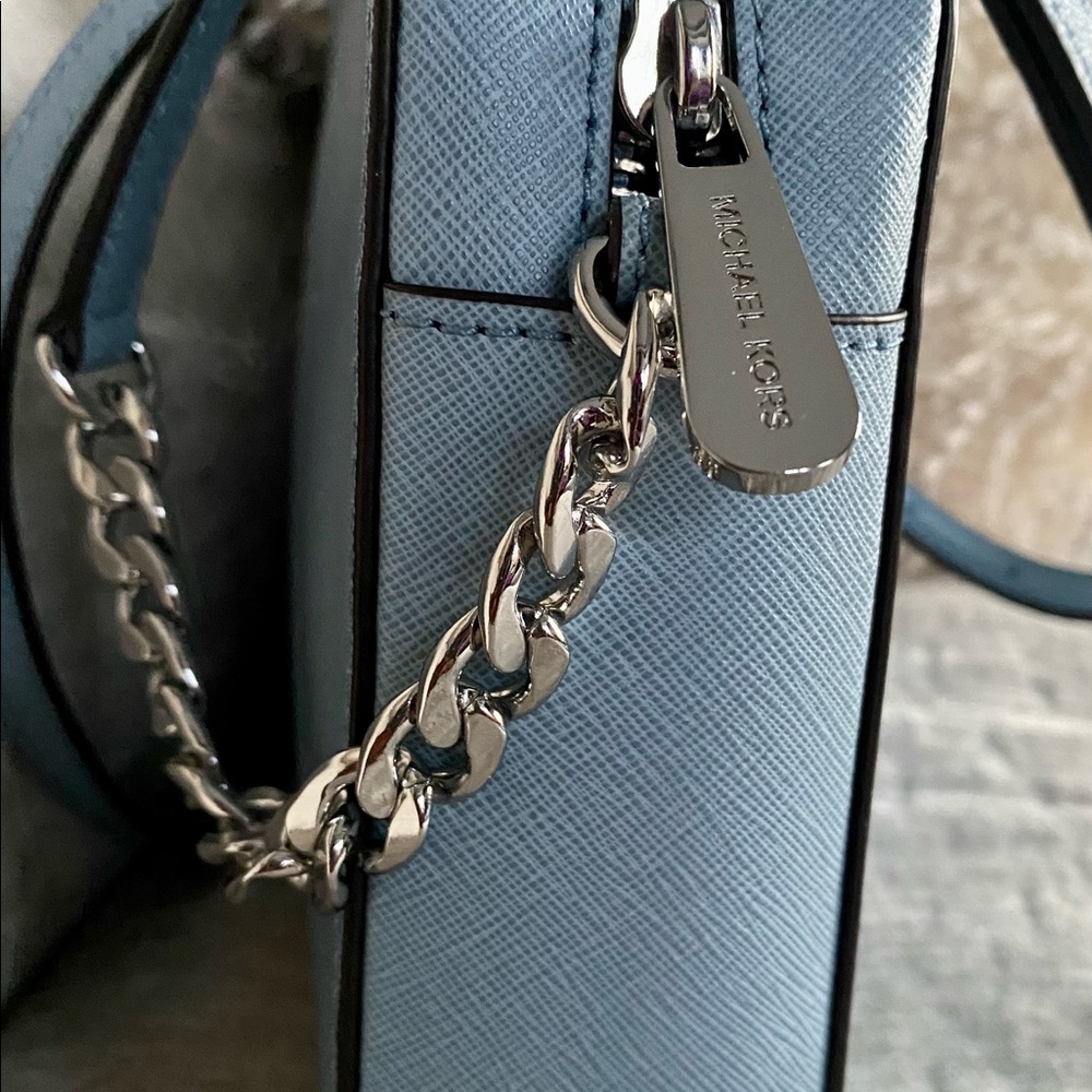 Blue Leather Crossbody Michael Kors Handbag